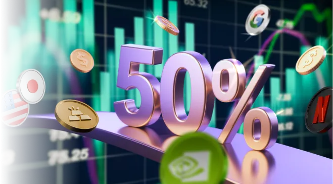 50% extra trading credit